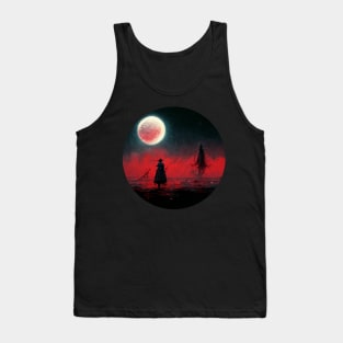 Bloody Moonlit Sunset Tank Top